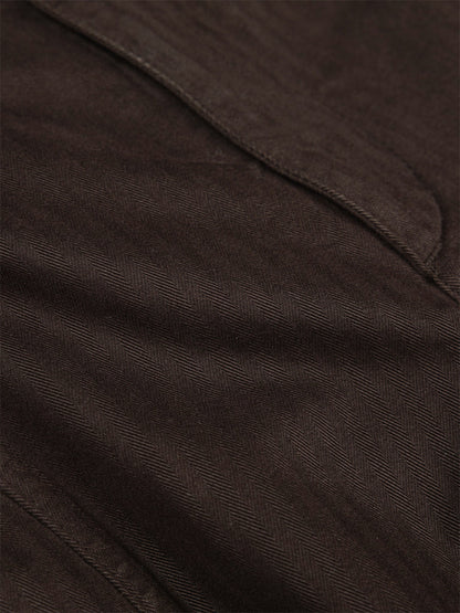 Croft Barrel Trousers - Burnt Umber