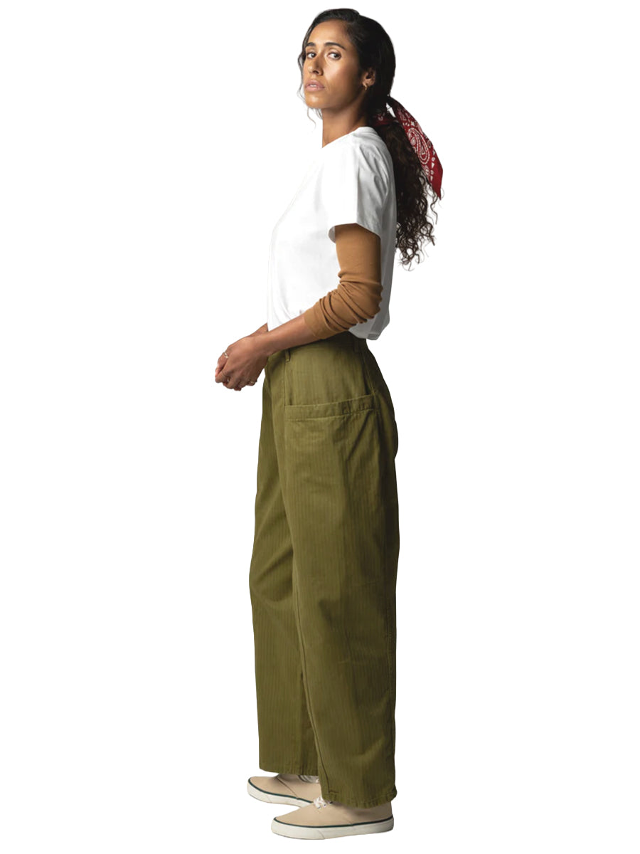Croft Barrel Trousers - Marsh