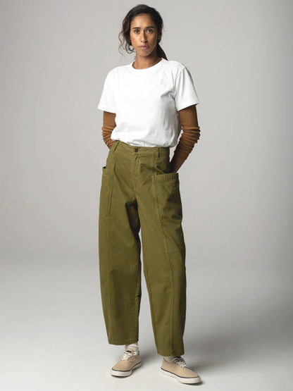 Croft Barrel Trousers - Marsh