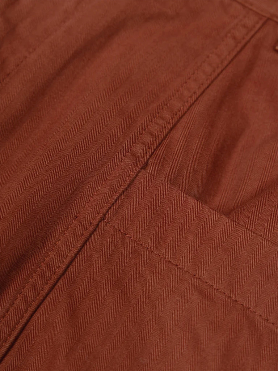 Croft Barrel Trousers - Mahogany Brown