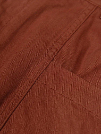Croft Barrel Trousers - Mahogany Brown