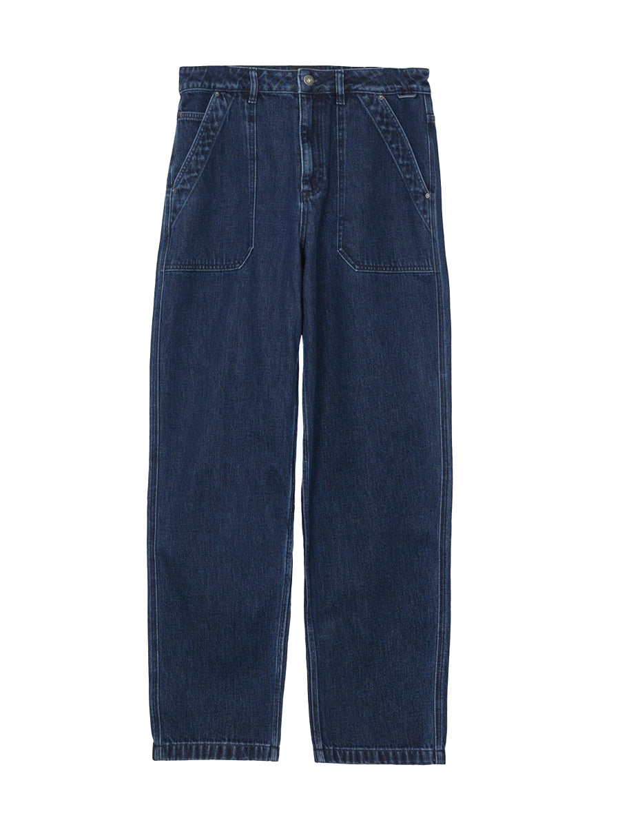 Denim Basset Trousers - Dark Indigo