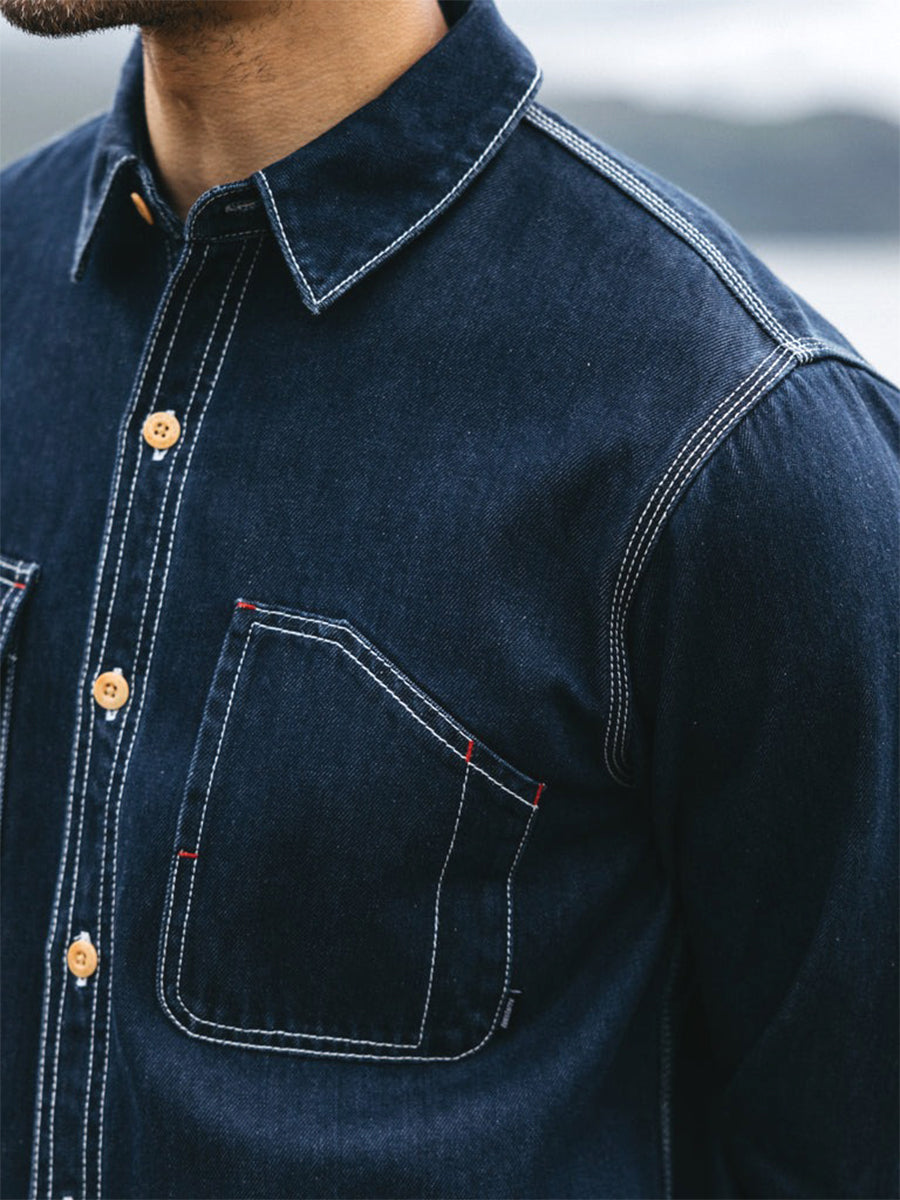 Eddystone Shirt - Washed Denim