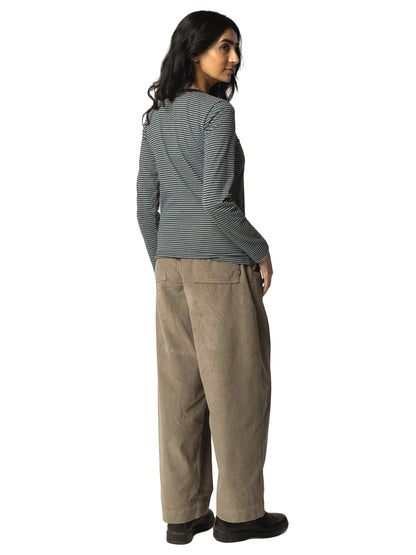 Eldon Long Sleeve Stripe Tee - Sailboat Green, Ecru, & Navy