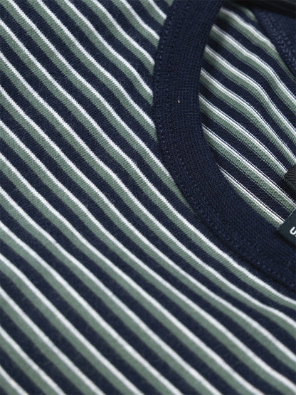 Eldon Long Sleeve Stripe Tee - Sailboat Green, Ecru, & Navy