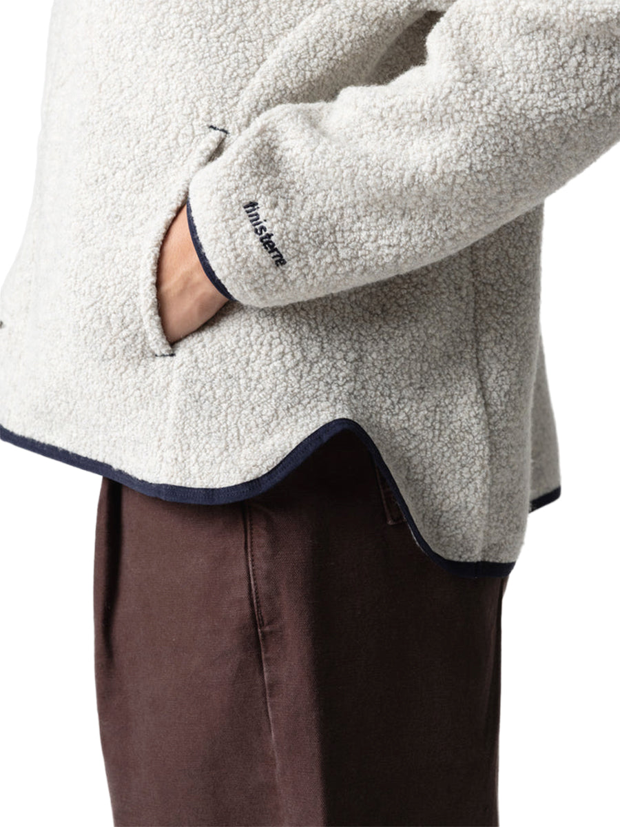 Elowen Fleece Cardigan - Dove Grey
