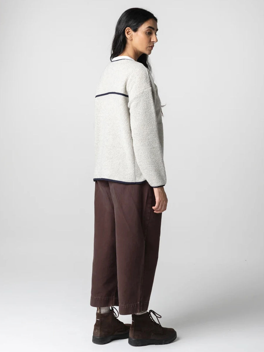 Elowen Fleece Cardigan - Dove Grey