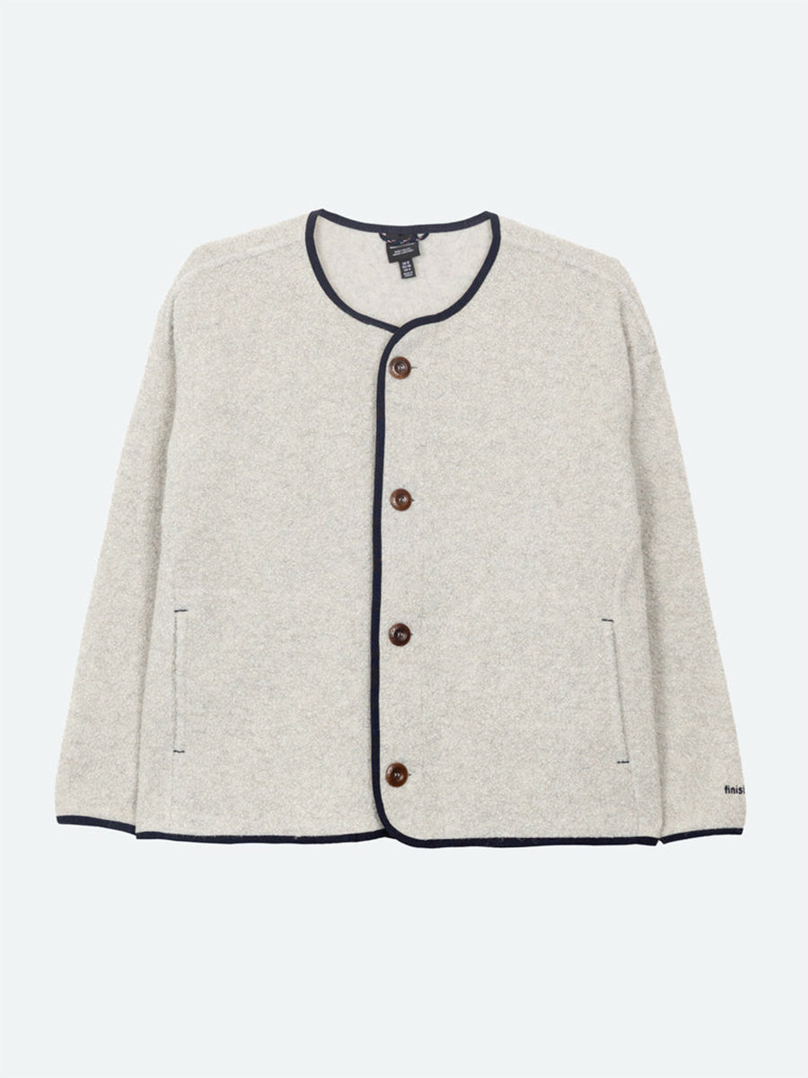 Elowen Fleece Cardigan - Dove Grey