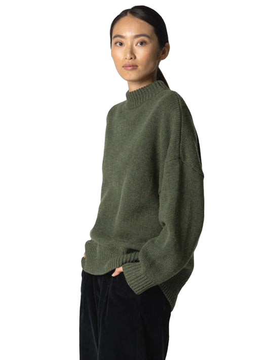Eyre Crewneck Jumper - Olive