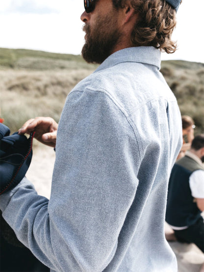 Gylly Shirt - Indigo Dobby