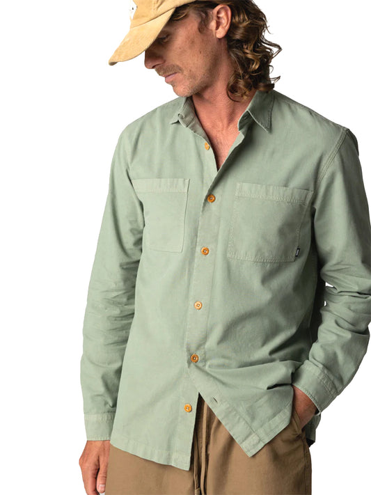 Hendra Long Sleeve Shirt - Mist Green