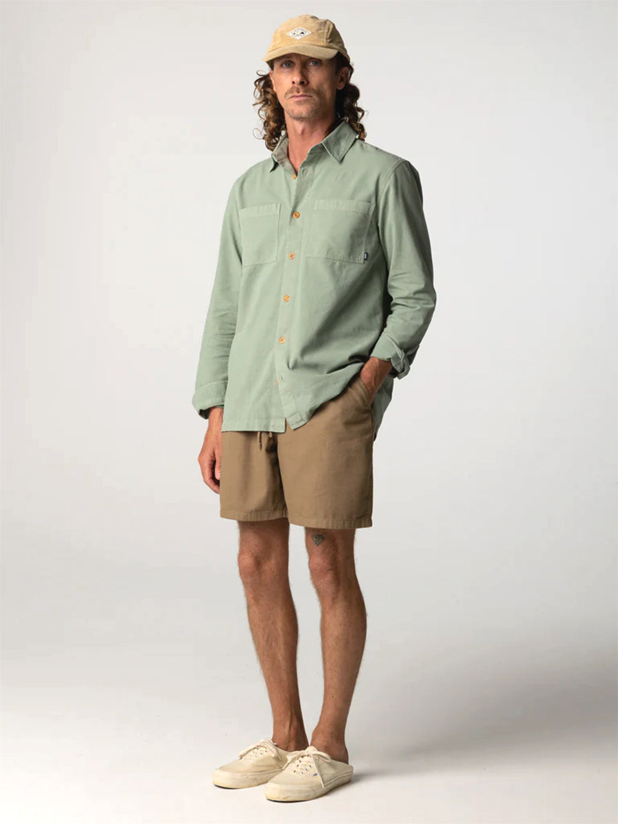 Hendra Long Sleeve Shirt - Mist Green