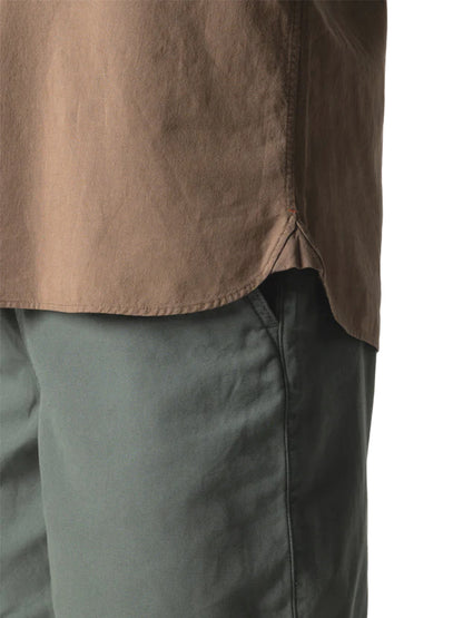 Hendra Pop-Over Short Sleeve Shirt - Woodsmoke