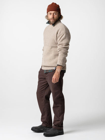 Men's RNLI Polperro Crew Jumper - Oatmeal