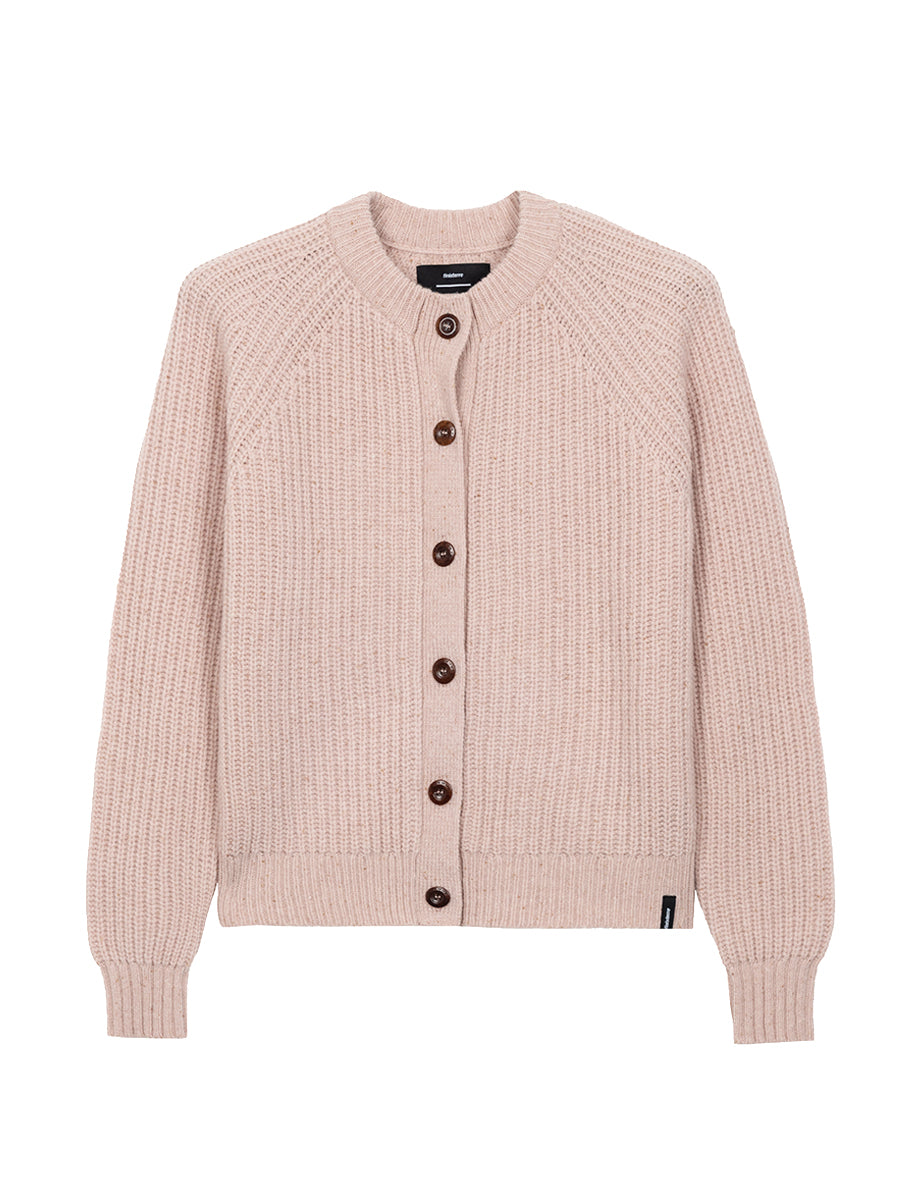 Mora Crew Cardigan - Blush Pink