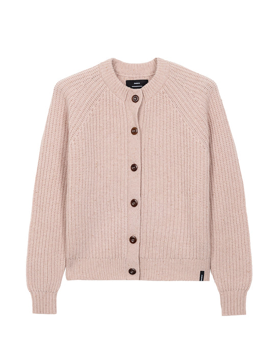 Mora Crew Cardigan - Blush Pink