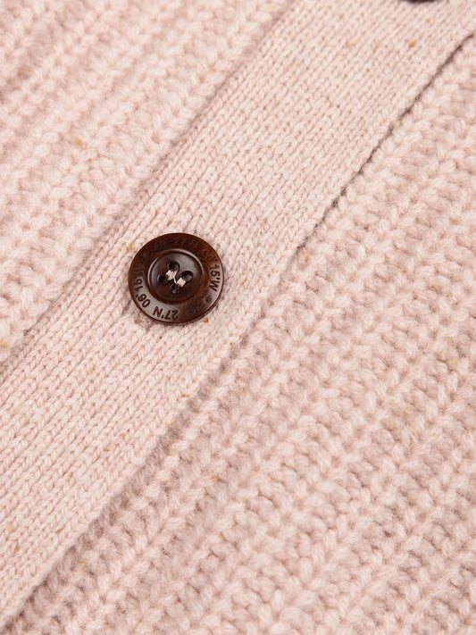 Mora Crew Cardigan - Blush Pink
