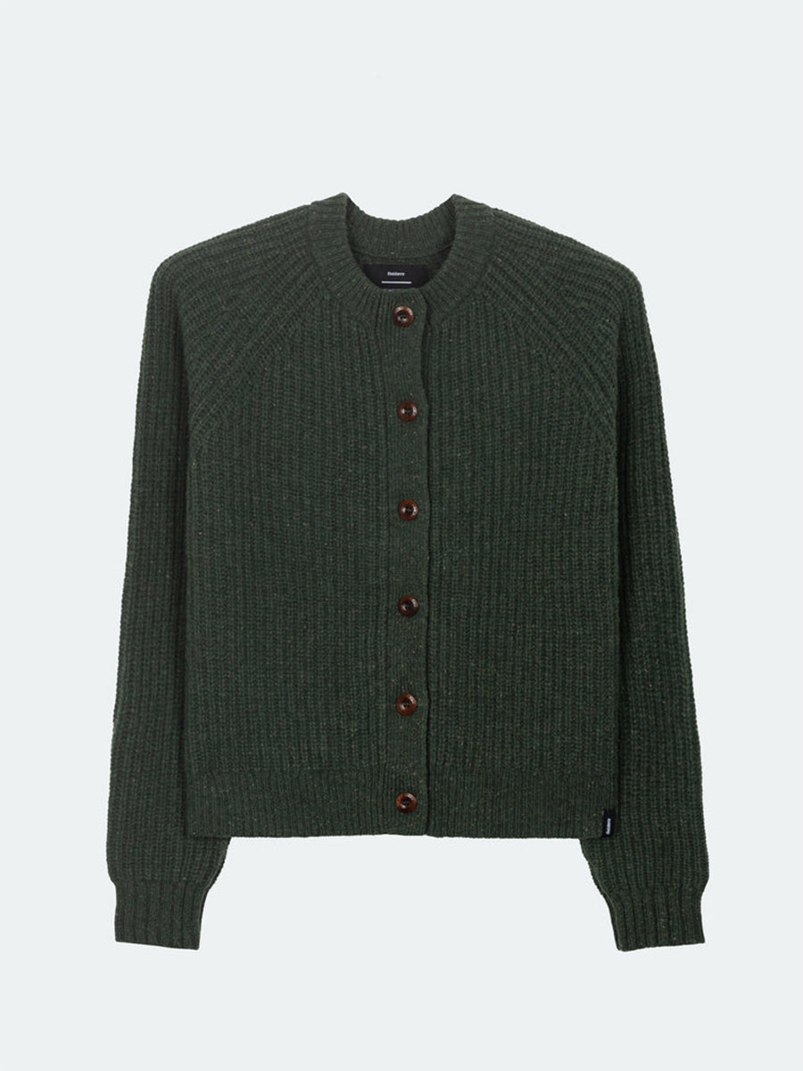 Mora Crew Cardigan - Evergreen