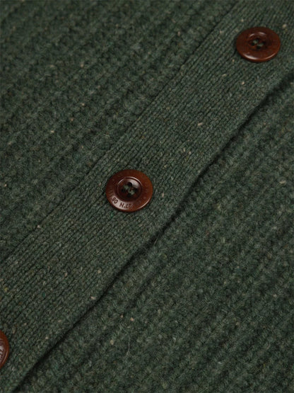 Mora Crew Cardigan - Evergreen