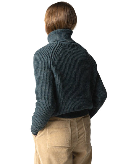 Mora Roll Neck Sweater - Marine