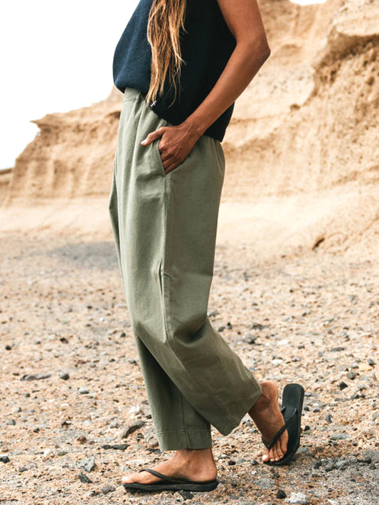 Morva Barrel Trousers - Nettle