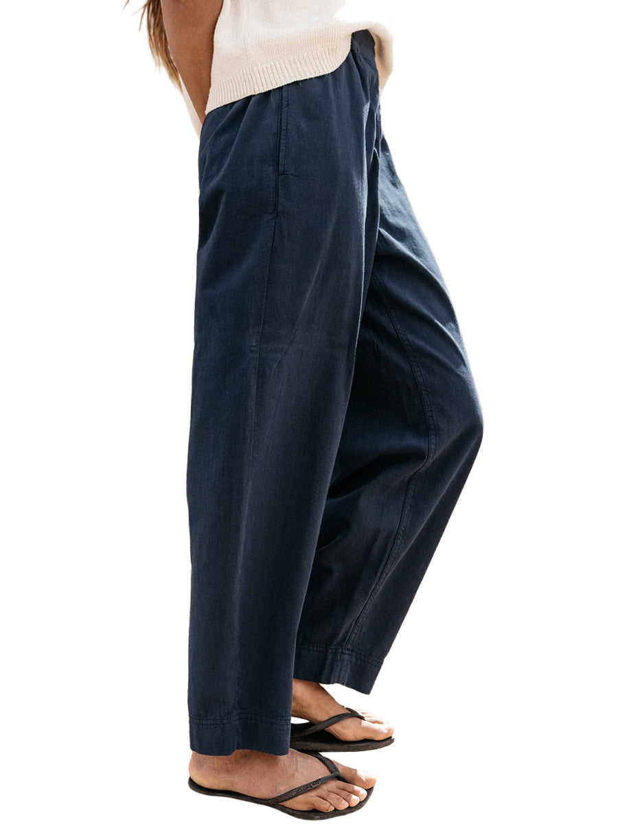 Morva Barrel Trousers - Navy