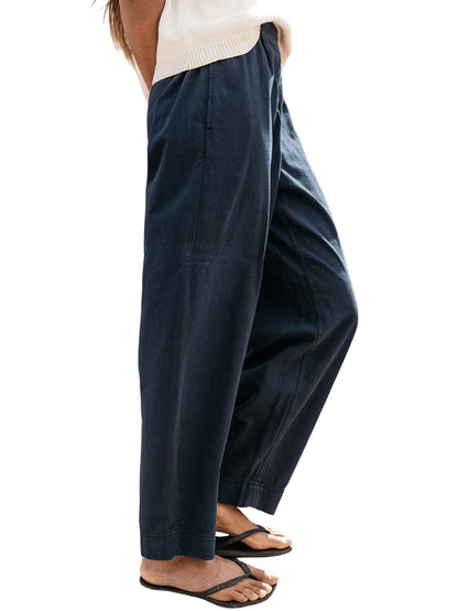 Morva Barrel Trousers - Navy