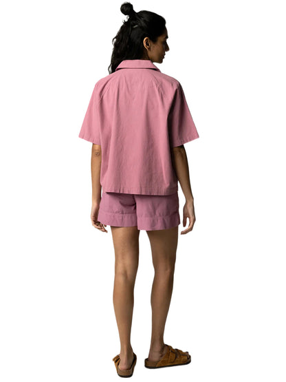 Morva Short Sleeve Shirt - Dark Coral