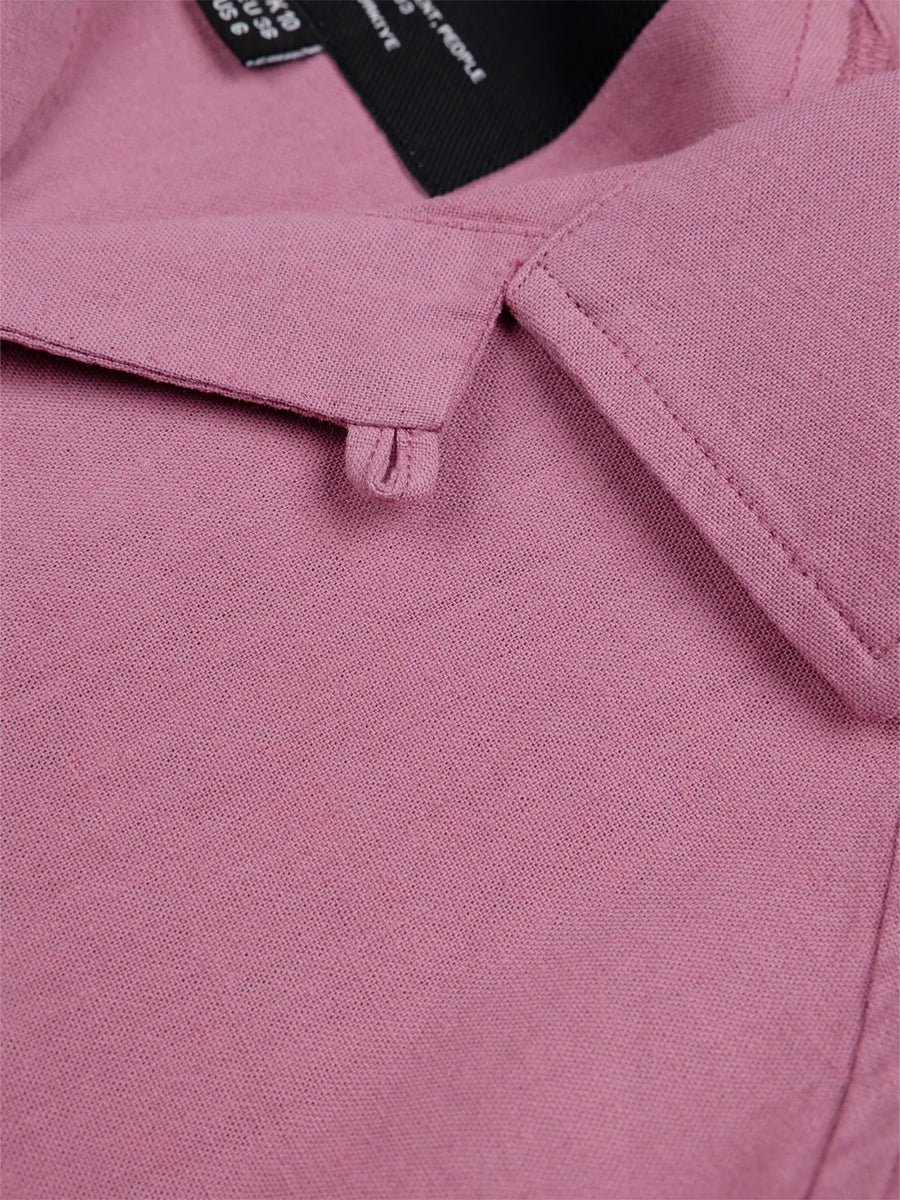 Morva Short Sleeve Shirt - Dark Coral