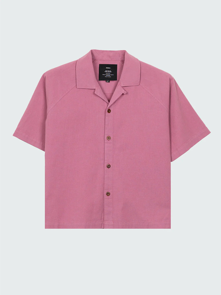 Morva Short Sleeve Shirt - Dark Coral