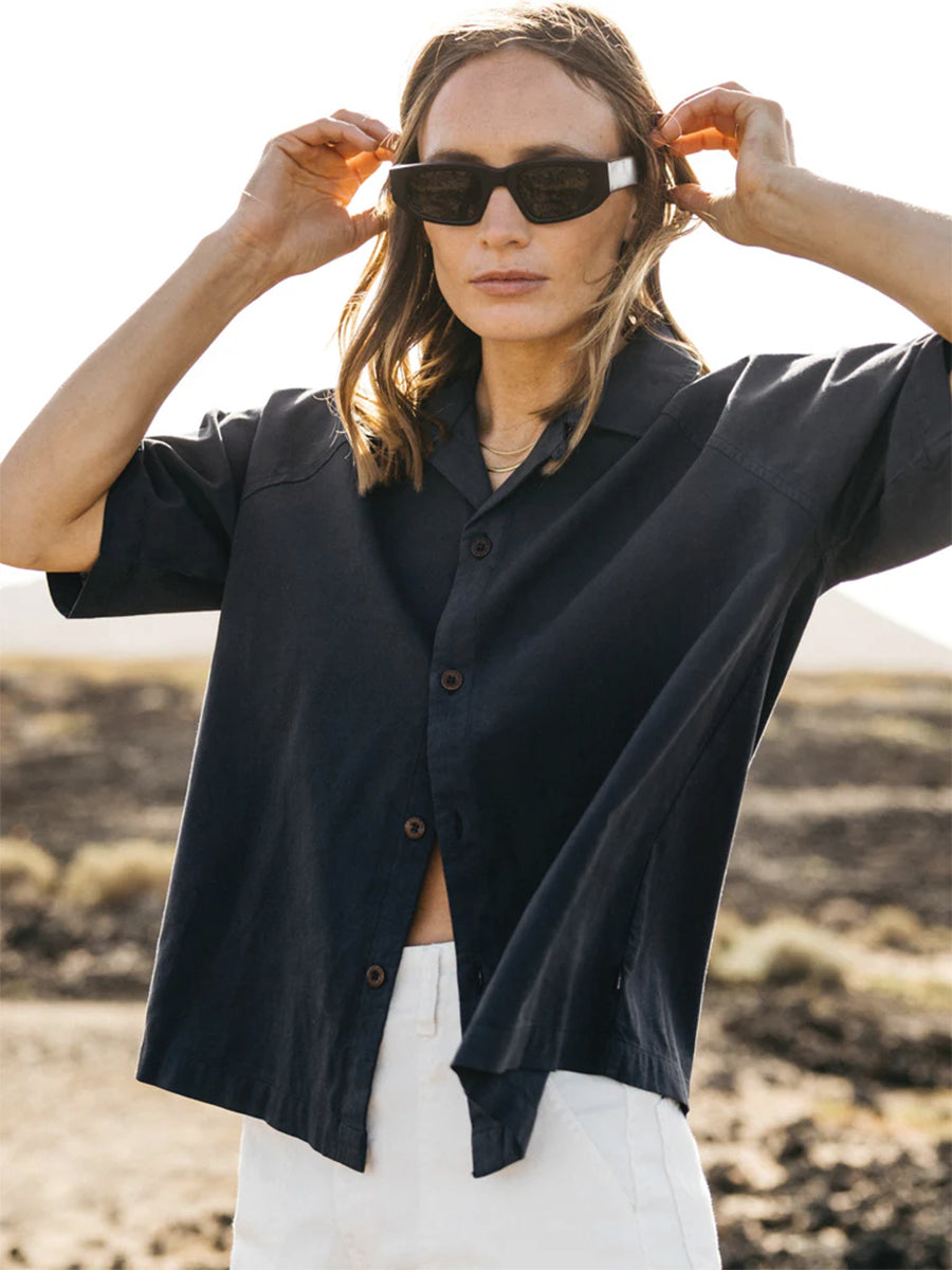 Morva Short Sleeve Shirt - Navy