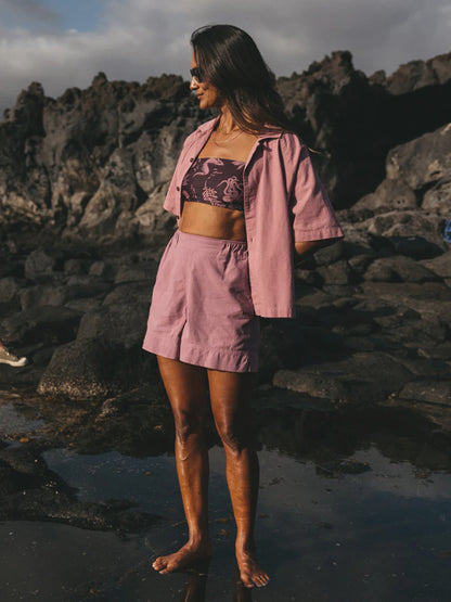 Morva Shorts - Dark Coral