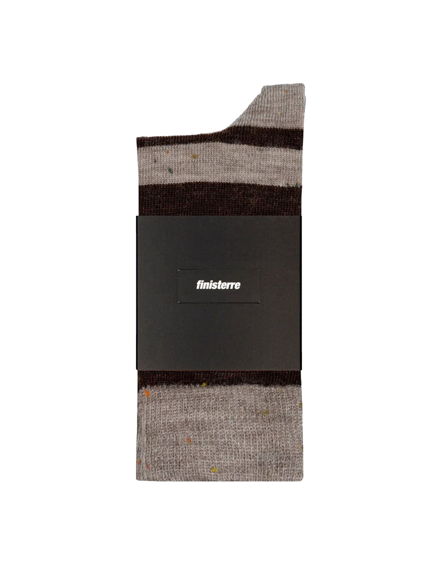 Original Stripe Socks - Oat Nep & Brown