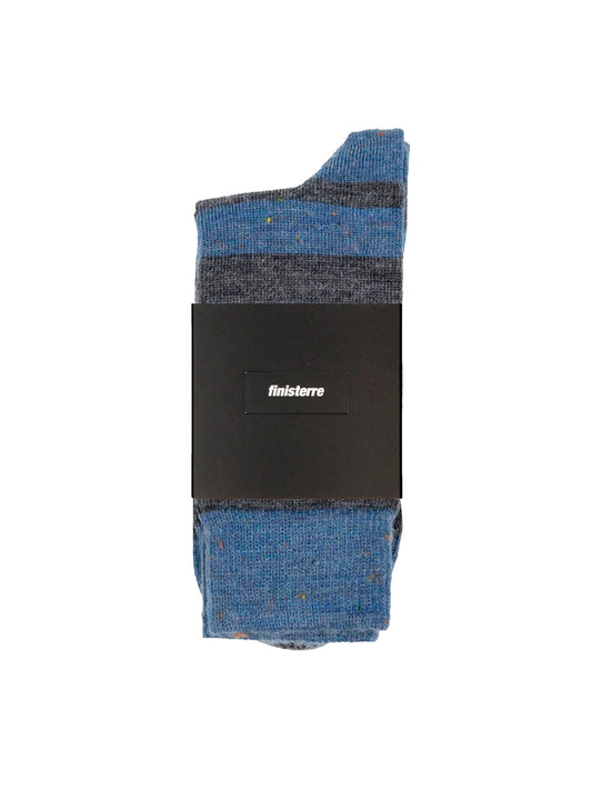 Original Stripe Socks - Grey Storm & Sea Blue