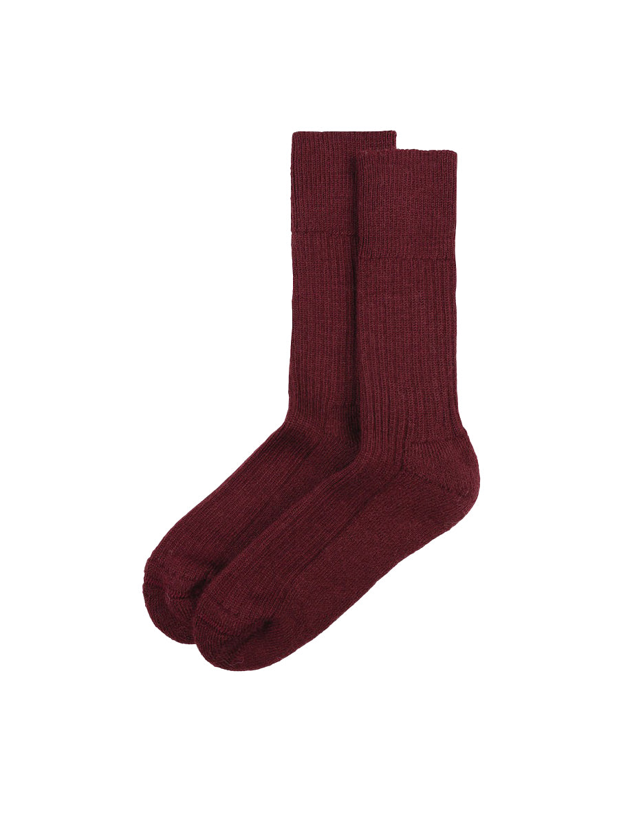 Ribbed Socks - Plum