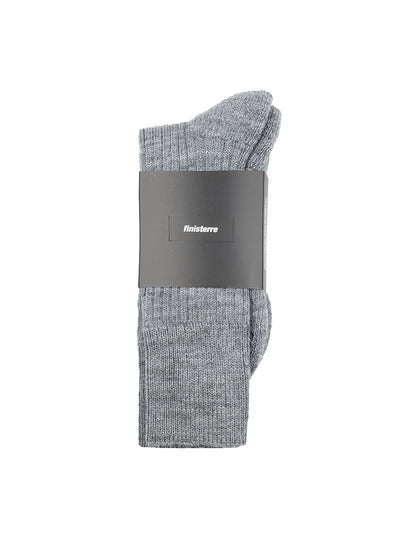 Ribbed Socks - Grey Marl