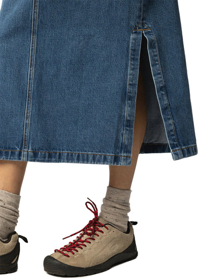 Yarrel A-Line Skirt - Washed Indigo Denim