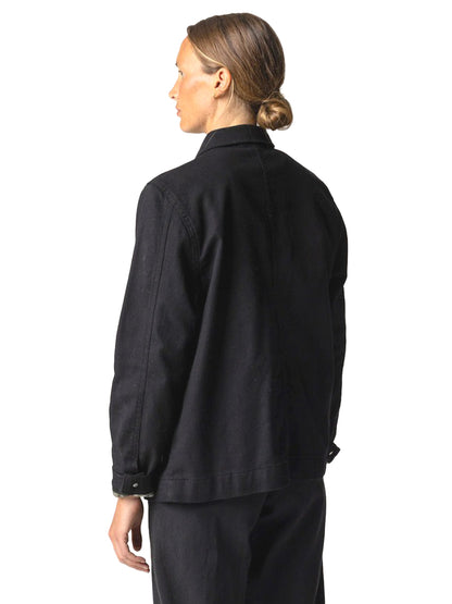 Yarrel Flannel-Lined Chore Jacket - Black