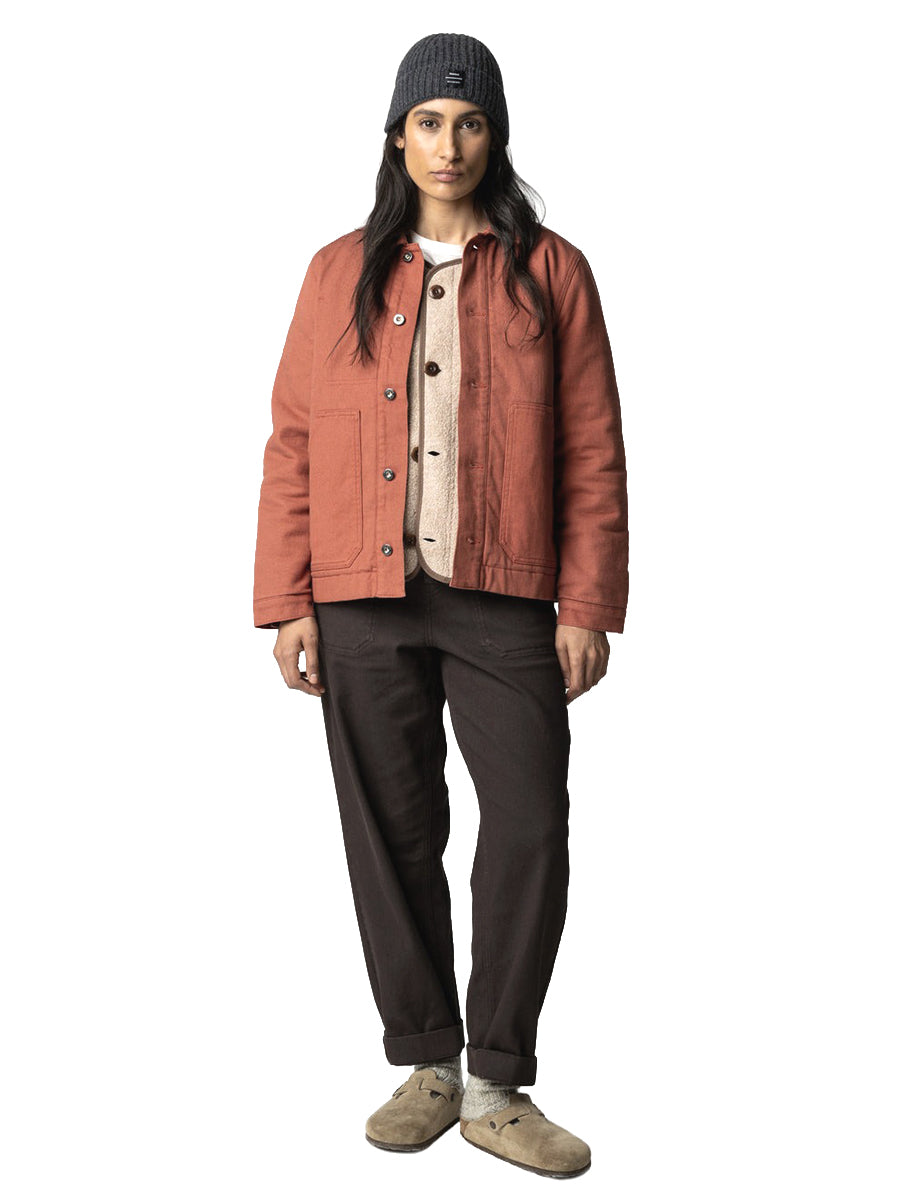 Yarrel Quilted Chore Jacket - Red Oxide