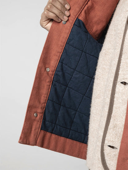 Yarrel Quilted Chore Jacket - Red Oxide