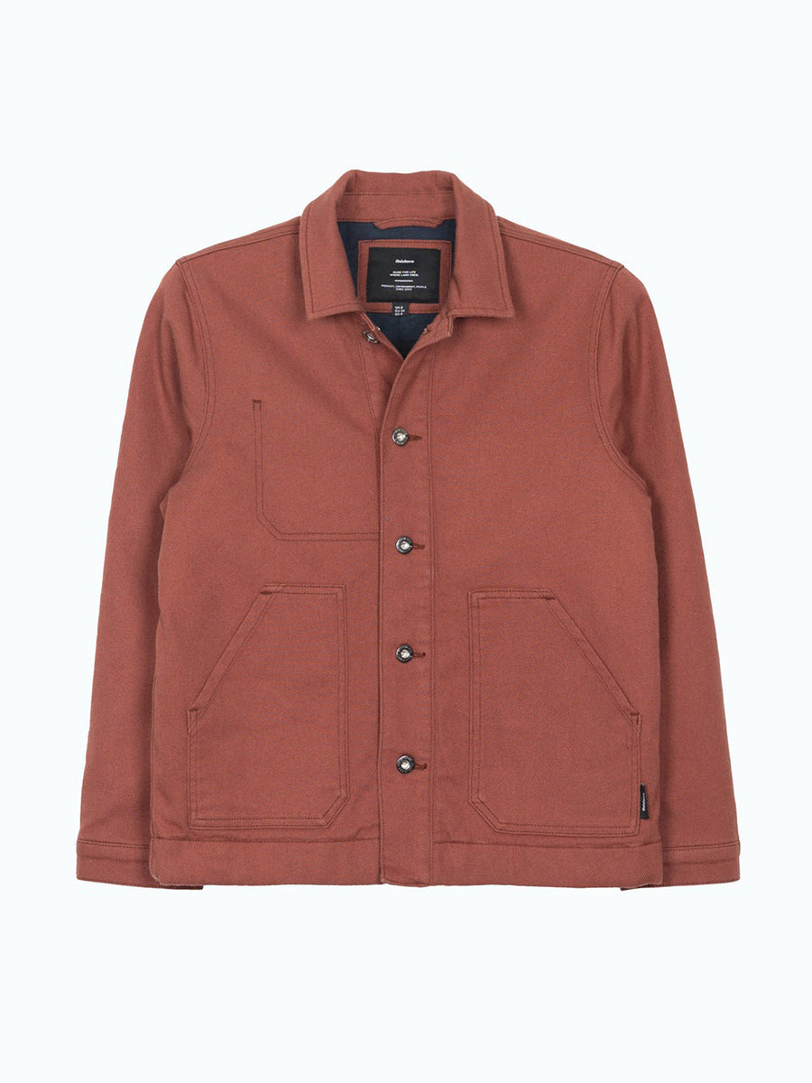 Yarrel Quilted Chore Jacket - Red Oxide