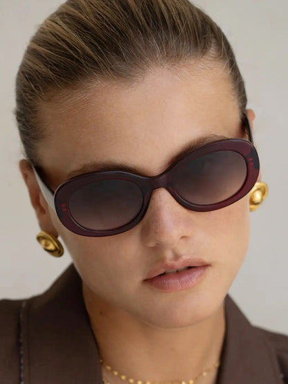 Aria Sunglasses - Dark Cherry