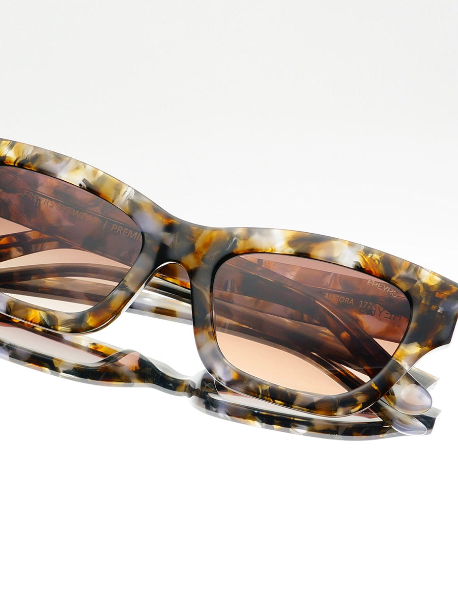 Aurora Cat Eye Sunglasses - Brown Pearl