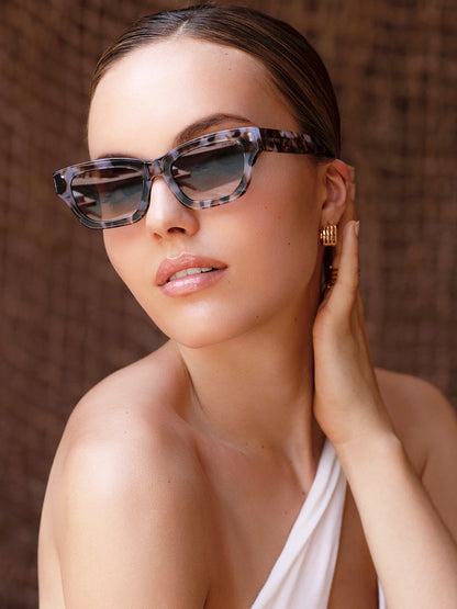 Aurora Cat Eye Sunglasses - Brown Pearl