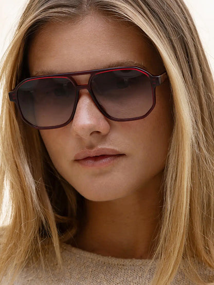 Billie Sunglasses - Dark Cherry