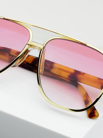 Carter Aviator Sunglasses - Rose