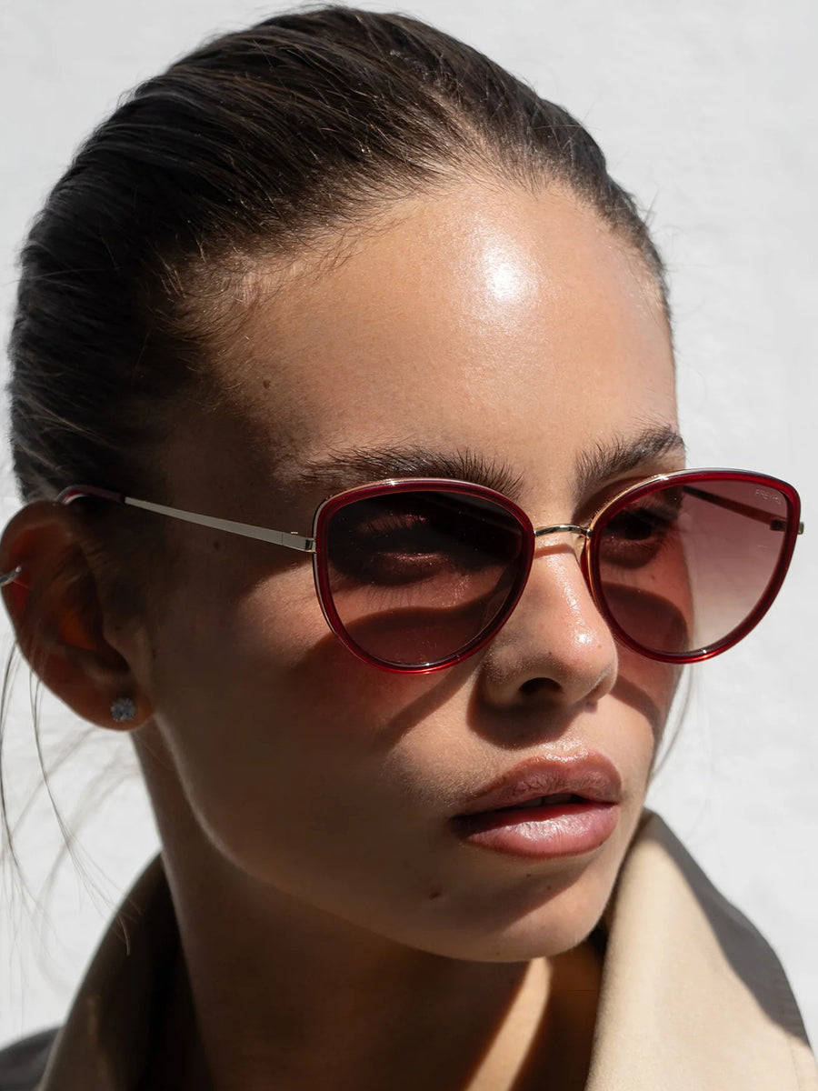 Luna Sunglasses - Dark Cherry