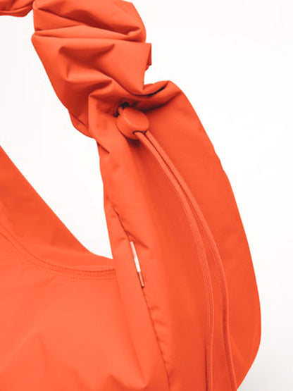 The Moon Bag Ruffle - Hot Coral