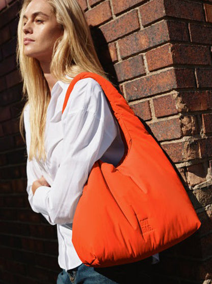 The Cloud Shoulder Bag - Hot Coral
