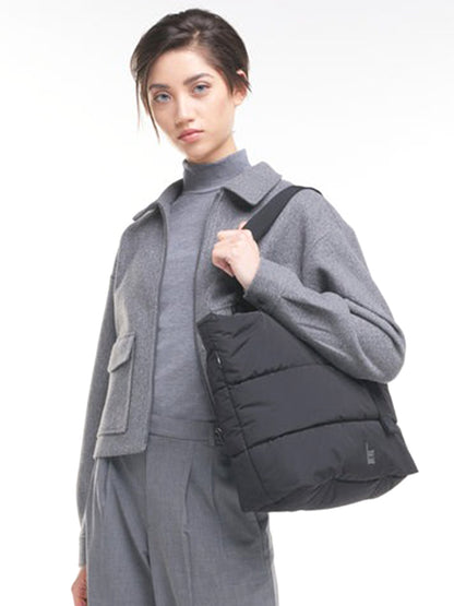 The Puffer Tote Bag - Black